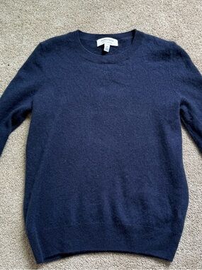 Nordstrom Women's Crewneck Sweater - Navy Blue
